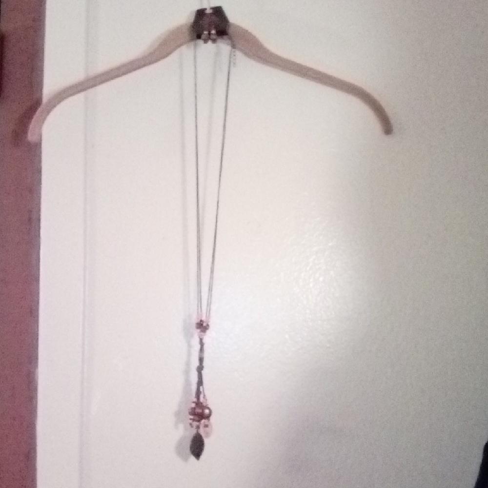 Paparazzi_ Boho Beads/leaf necklace & earrings set